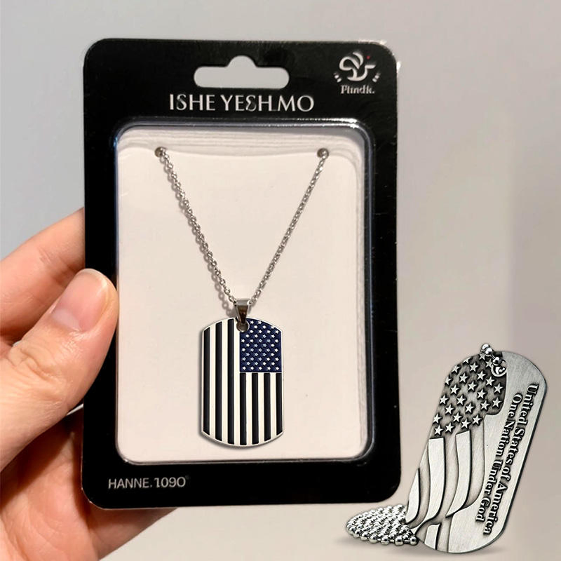 Stainless Steel Dog Tag with Laser Engraved Logo for Corporate Events