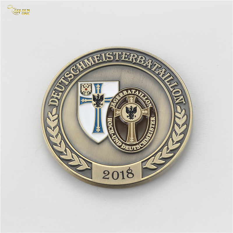 Custom 3D Logo Soft Hard Enamel Gold Nypd Firefighter Rescue Brass Metal Military Challenge Coin