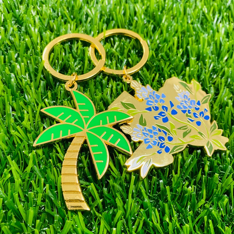 Promotional Event Metal Keychain Personalized Pattern Key Ring for Conference Gift Activity Souvenir Giveaway Bag Pendant Decoration Accessory