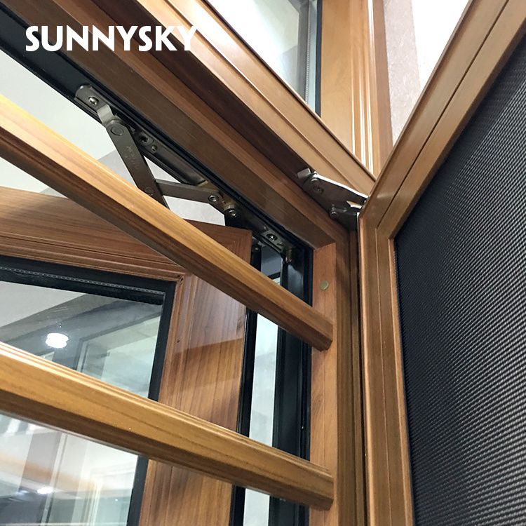 Residential Interior Cheap Patio Aluminum Casement Inswing Windows with Standard Size