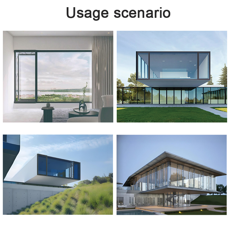 Luxury Modern Aluminum Electric Sliding Window Residential Villas Apartments and Commercial Use Window