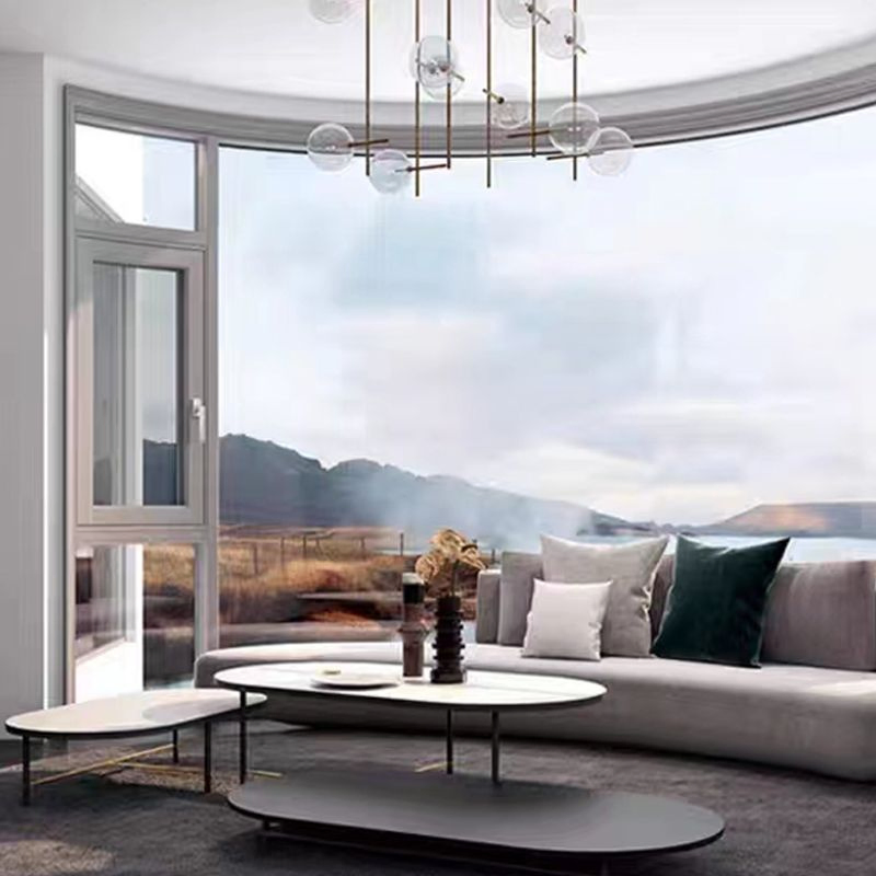 Custom Sliding High Quality Aluminum Frame Double Glazed Door Design Easy Installation Aluminum Window