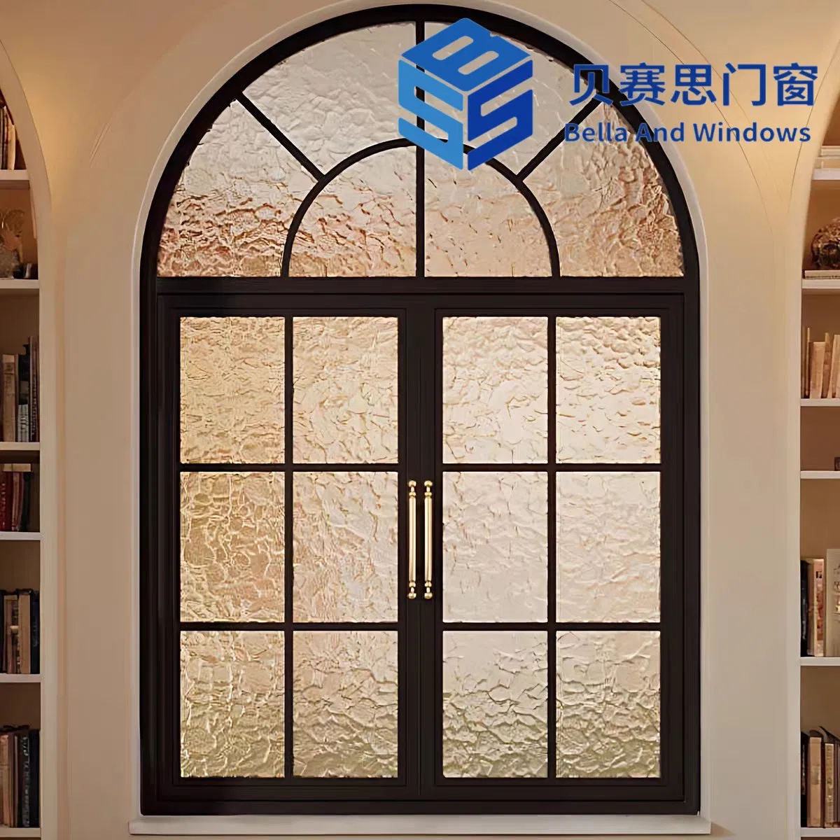 25+ Years Engineer Experience Factory Outlet Classic-Designed Weather-Resistant MID-Century Aluminum Alloy Shaped Window for Home Hotel Villa