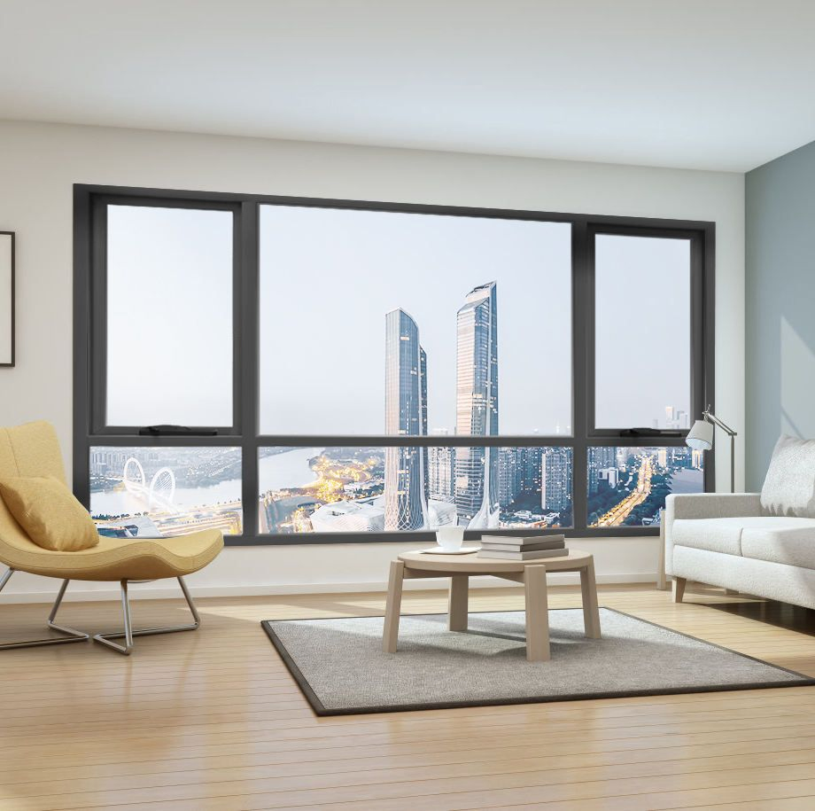 Custom Sliding High Quality Aluminum Frame Double Glazed Door Design Easy Installation Aluminum Window