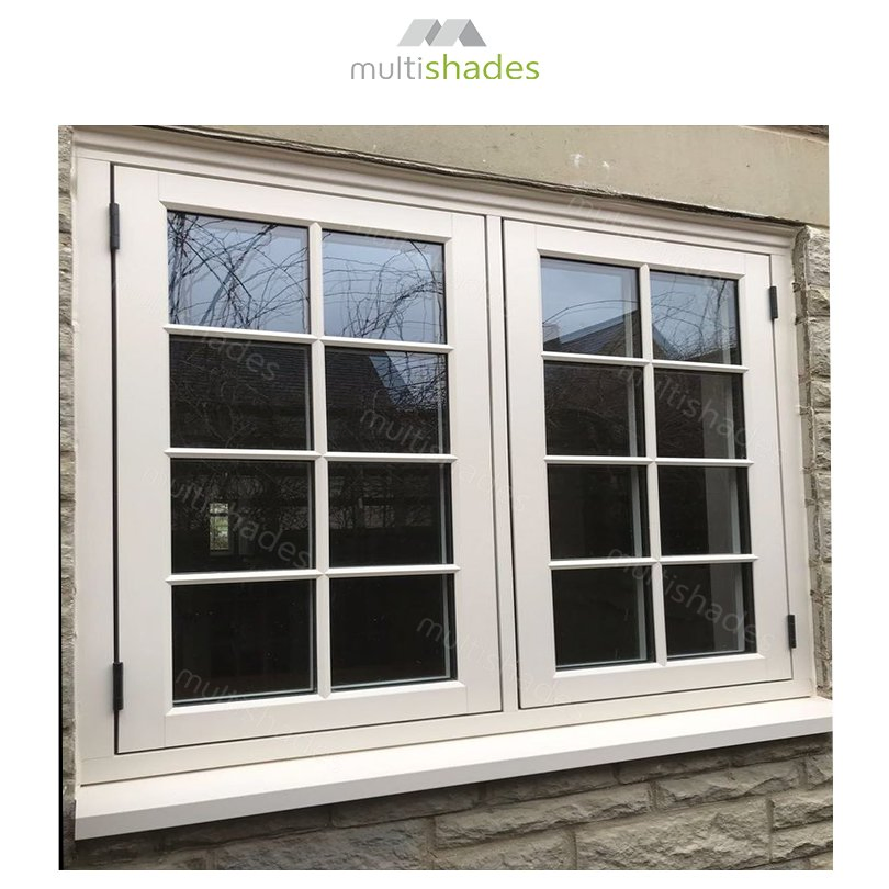 Multishades Modern Aluminum Casement Windows Villa Bathroom Waterproof Anti-Corrosion Custom Size Factory Direct