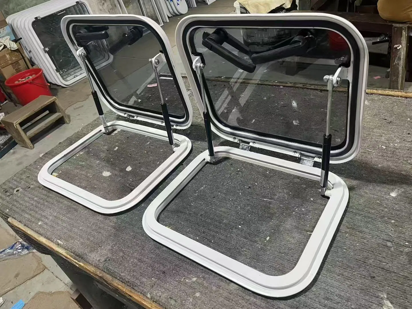 High Quality Marine Hardware Aluminum Alloy UV Resistant Yacht Skylight Window Push-out Deck Porthole for Ship Boat Part