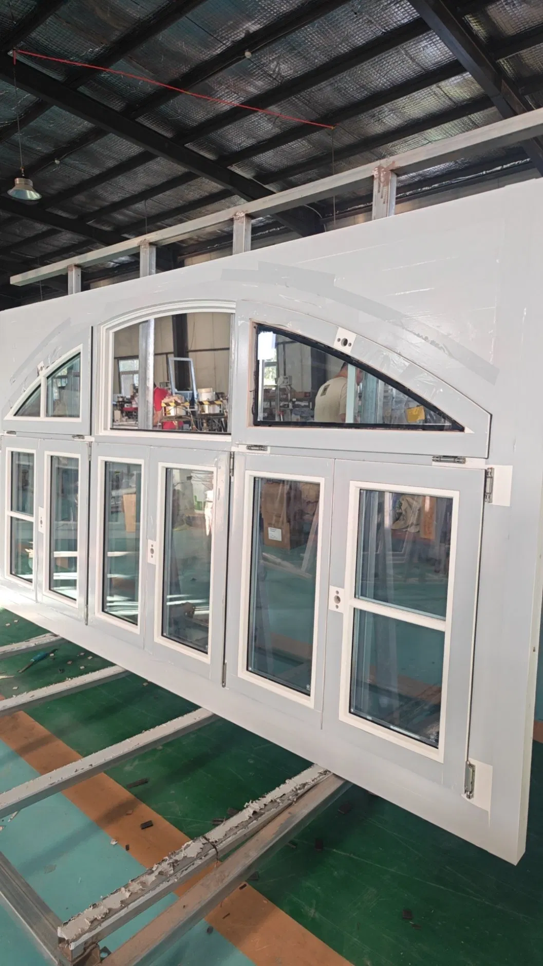 Custom Cold-Formed Arch Aluminum Clad Wood Windows for Architectural Detailing