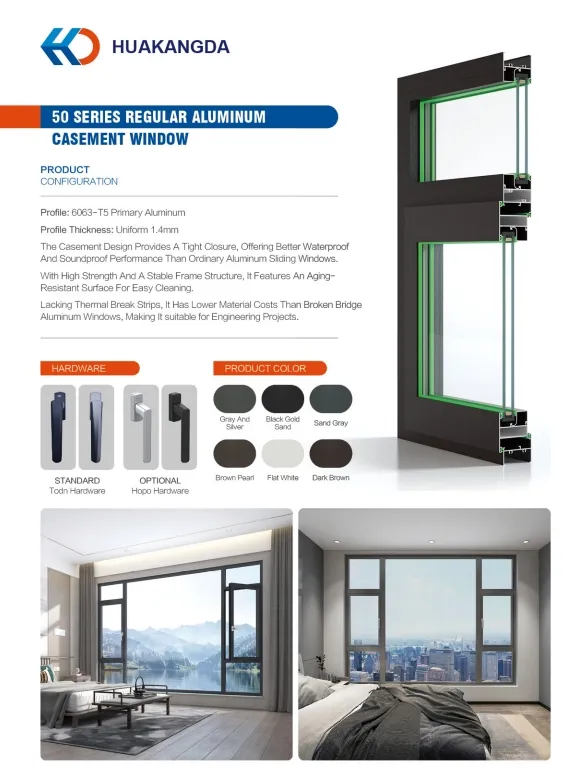 Aluminum Awning Window Spec 2