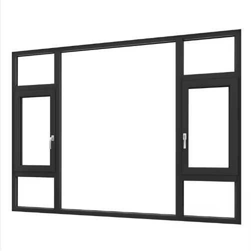 Soundproof Double Glazing Aluminum Casement Glass Window for Home with High Security Performance
