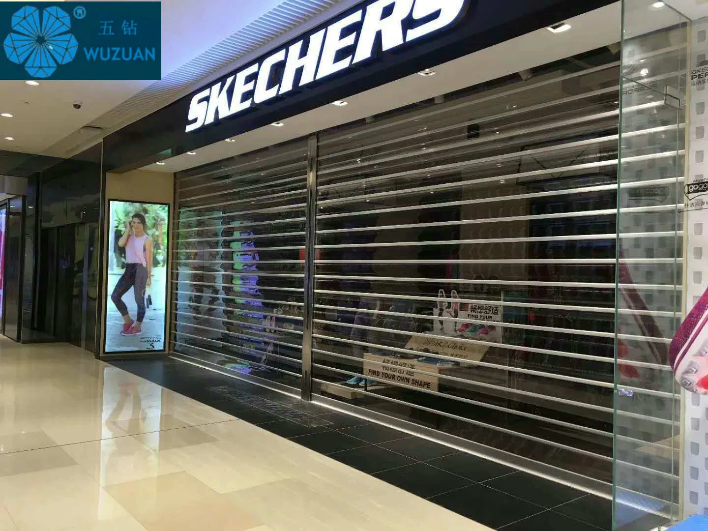Automatic Electric Good Vision Clear Transparent Design Roller Shutter Auto Polycarbonate Rolling Door Aluminium Glass Security Commercial Roller Door