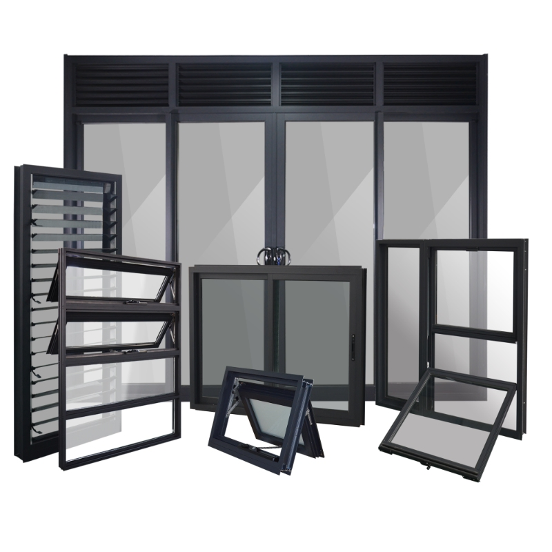 Powder Coated Weather Resistant Aluminum Alloy Doors and Windows for Coastal Properties