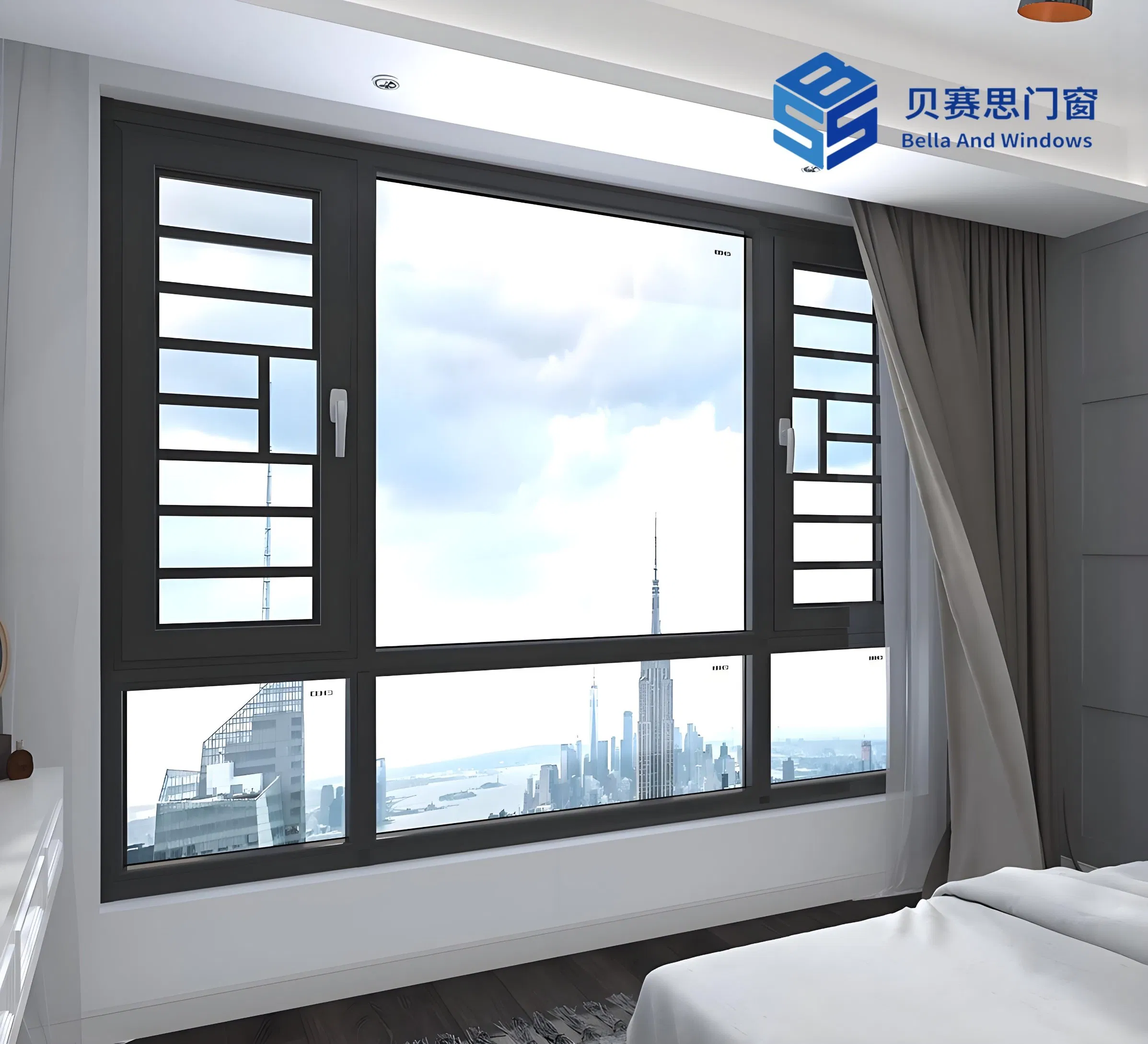 20+ Years Manufacturer Customized Anti-Corrosion Aluminum Casement Windows with 36 Months Warranty and After-Sale Services for Home/Hotel/Apartment