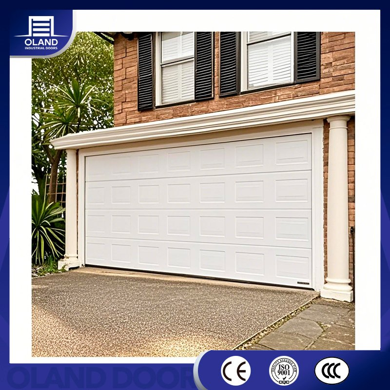 Modern Design Custom Remote Control Aluminum Automatic Garage Door Insulation Sectional Remote-Controlled Motorized Driveway Garage Doors for Villa Homes