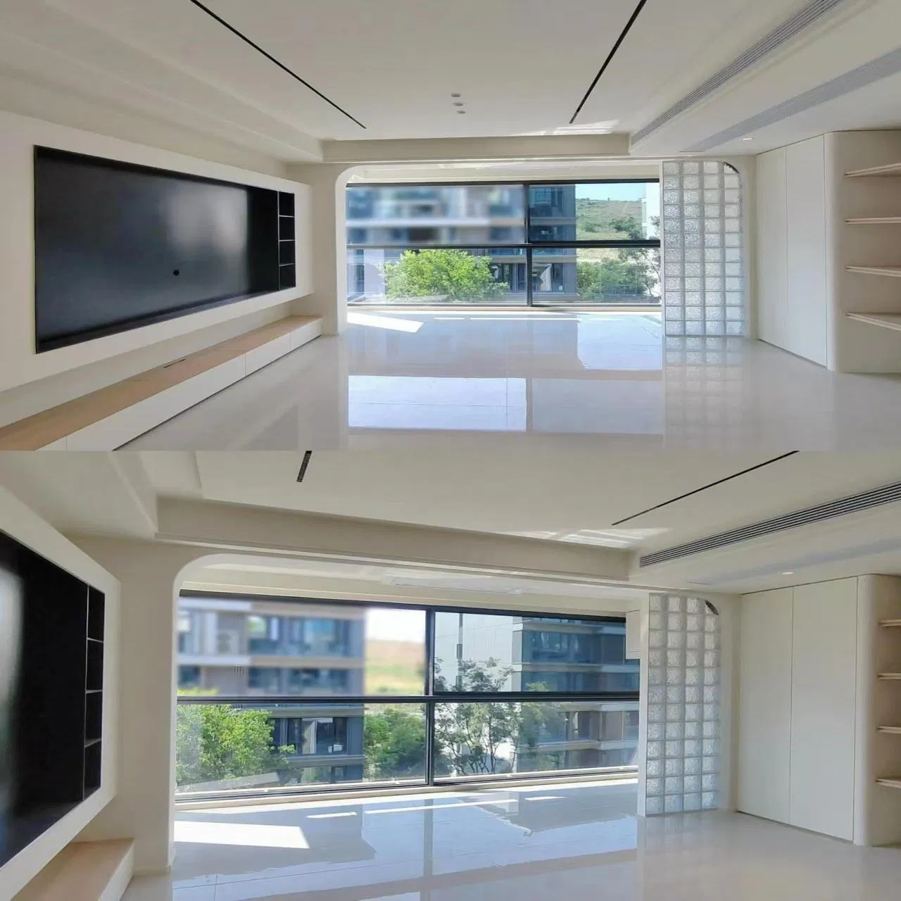 7. Excellent Aluminum Aluminium Glass Sliding Security Window Villa Apartment Large Panoramic Triple Pane Thermal Break Insulated Frame System