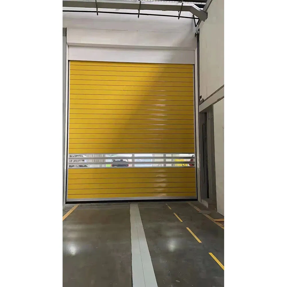 Commercial Thermal Insulated Burglar Proof Quick Performance Aluminum Spiral High Speed Garage Door