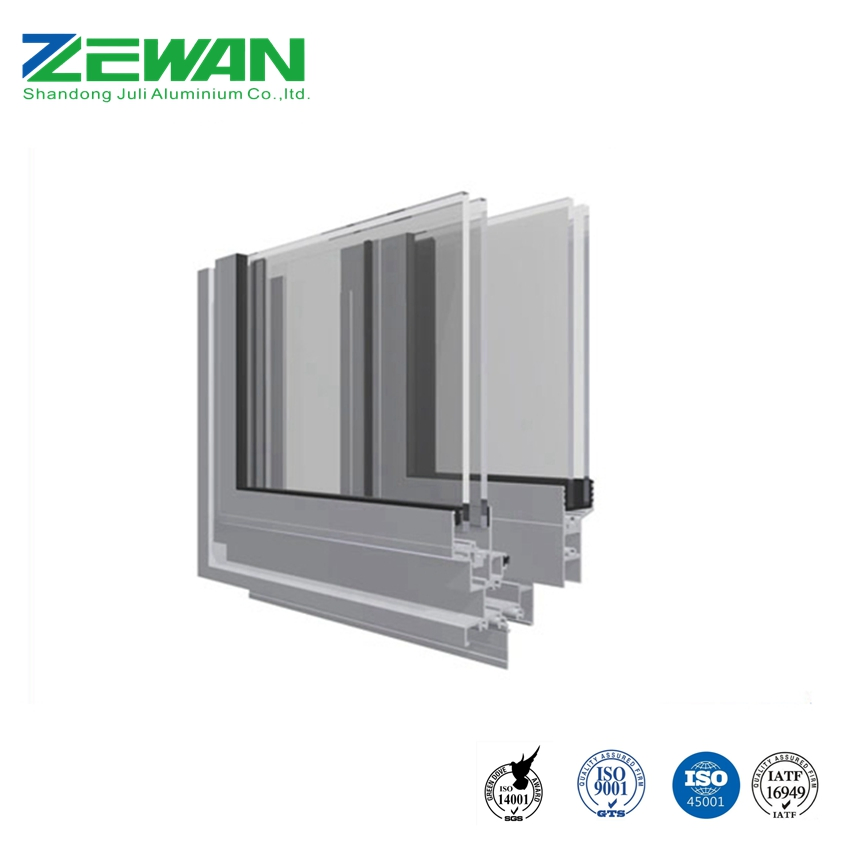 Aluminium Industrial Profiles 6063 Aluminium Window Section Aluminum Profile Door and Window