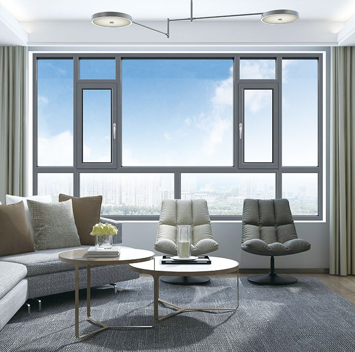 Populor China Manufacture Industrial or Commercial Costomization Aluminum Casement Windows