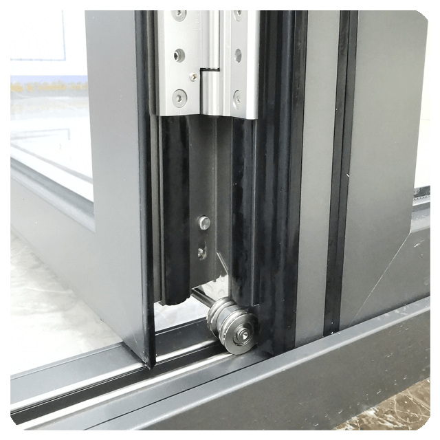 Custom Aluminium Double Glass Bifold Doors Aluminum Folding Door Balcony