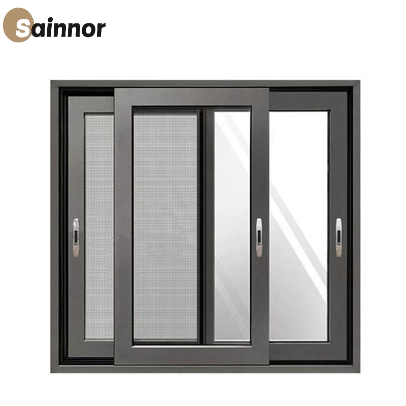 High-Performance Customized Low-E Double Clear Glass Acoustic Insulated Aluminum Window