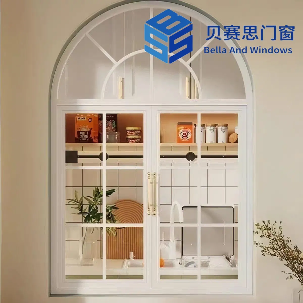 25+ Years Engineer Experience Factory Outlet Classic-Designed Weather-Resistant MID-Century Aluminum Alloy Shaped Window for Home Hotel Villa