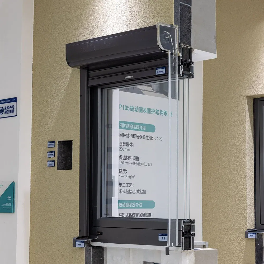 High-Quality Beautiful Passive Aluminum Metal Sliding System Window