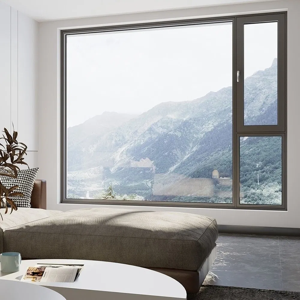 Weather Resistant Inward Opening Premium Series Contemporary Aluminum System Window