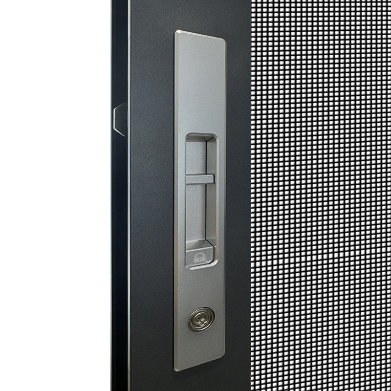 Industrial Chic Aluminum Window with Exposed Hardware, Tempered Insulating Glass with Mosquito Net