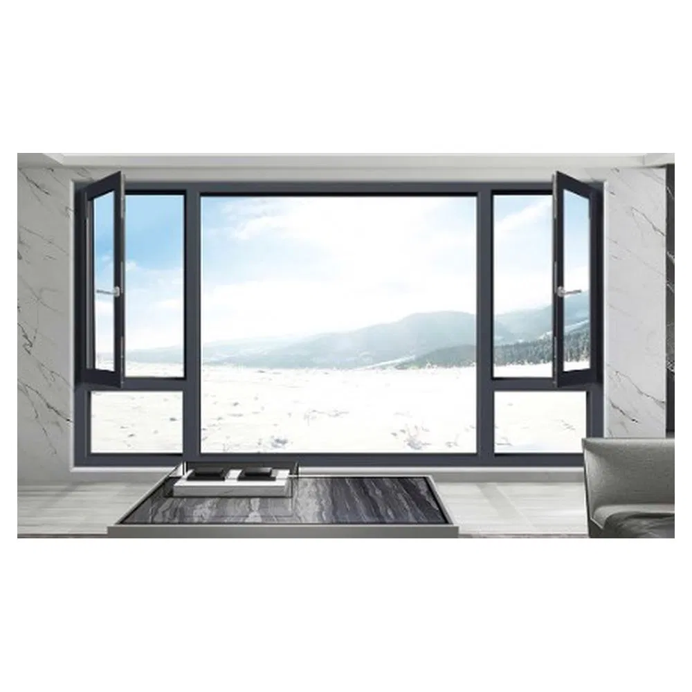 UV Resistant Flexible Sizing Modern Look Aluminum Windows