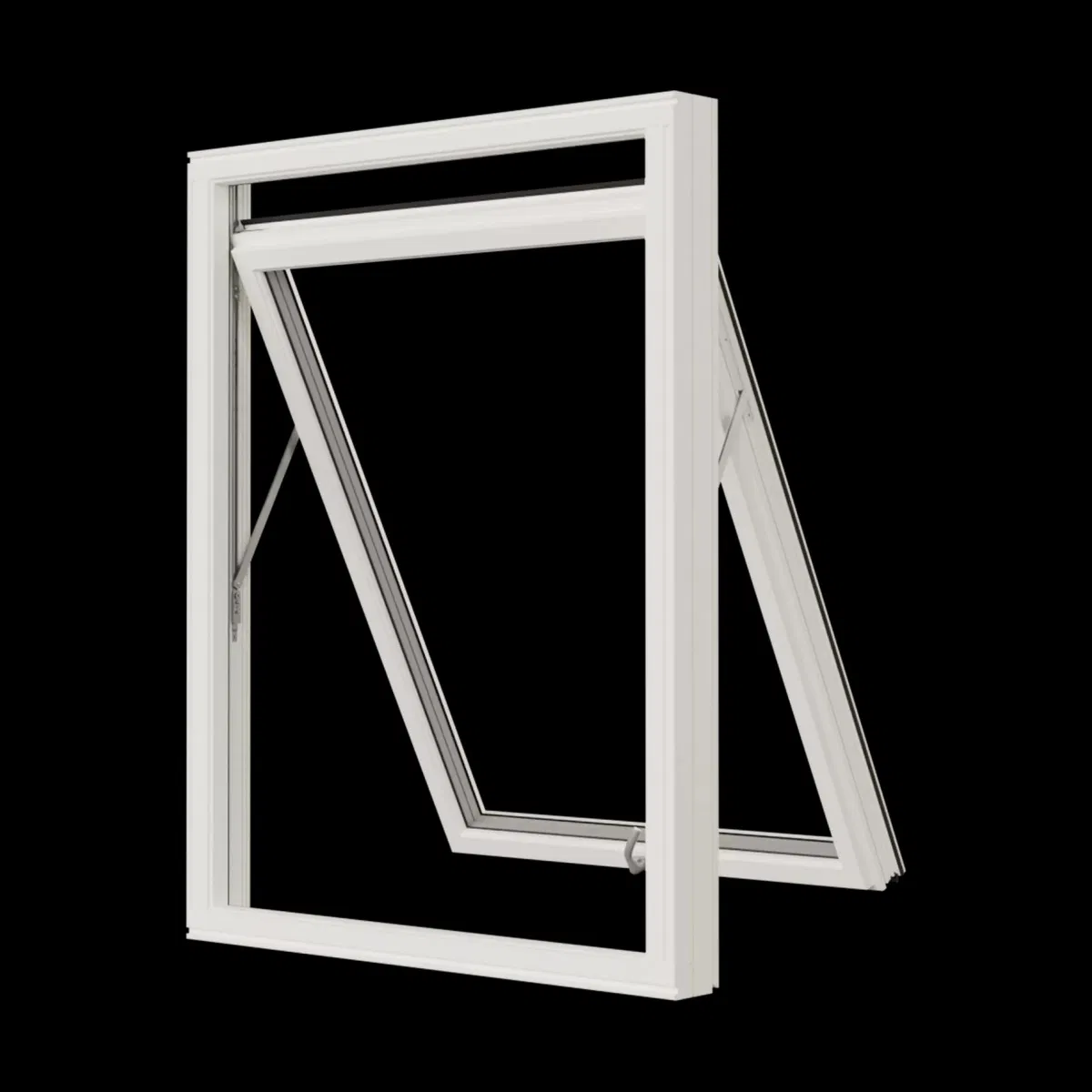 Latest Home Single Hung Windows Weather Resistant Insulated Durable Tempered Double Glazed Aluminium Windows