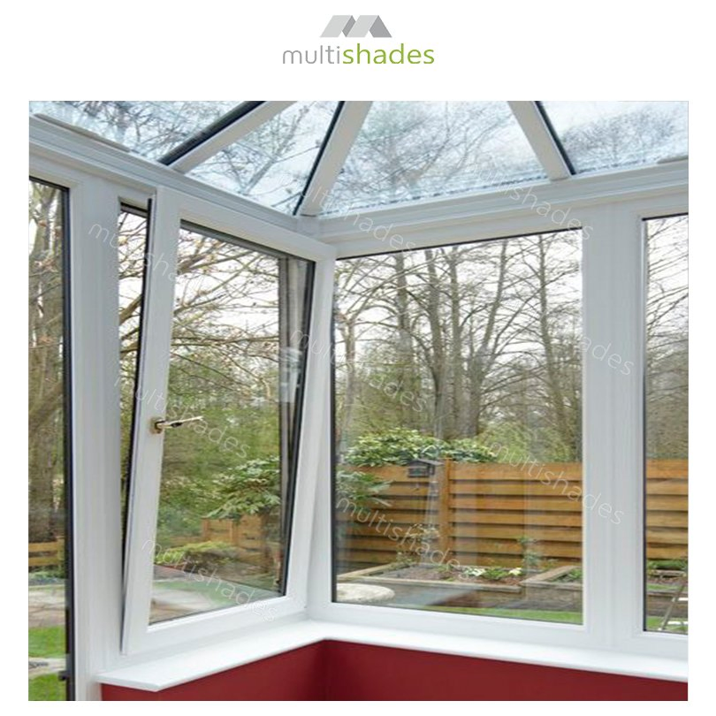Multishades Commercial Bottom Hung Window with Anti Corrosion Aluminium Frame Tempered Glass Soundproof for Office Buildings