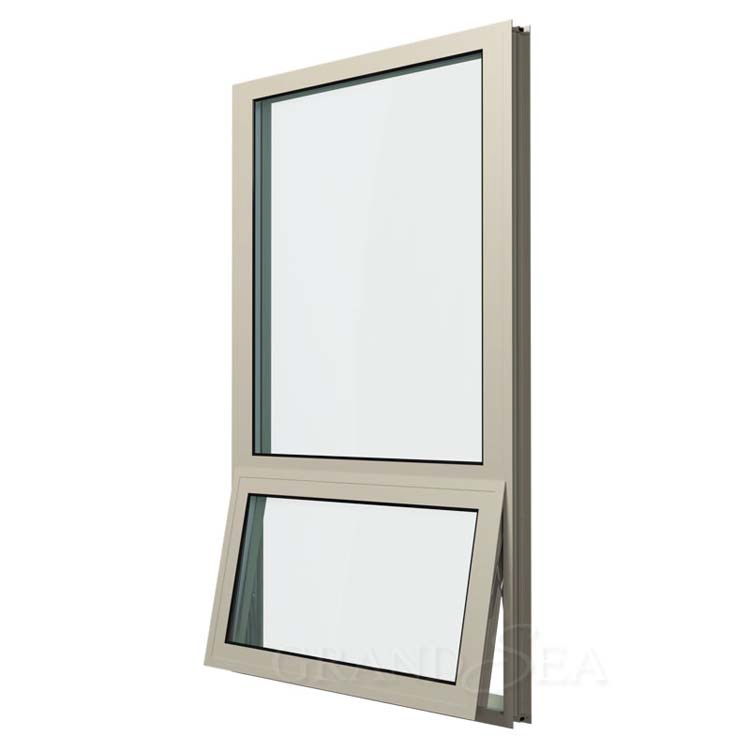 Building Material California Hurricane Impact Villa Custom Aluminum Fixed Double Glass Window