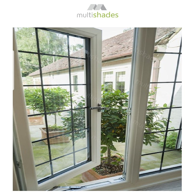 Multishades Modern Aluminum Casement Windows Villa Bathroom Waterproof Anti-Corrosion Custom Size Factory Direct