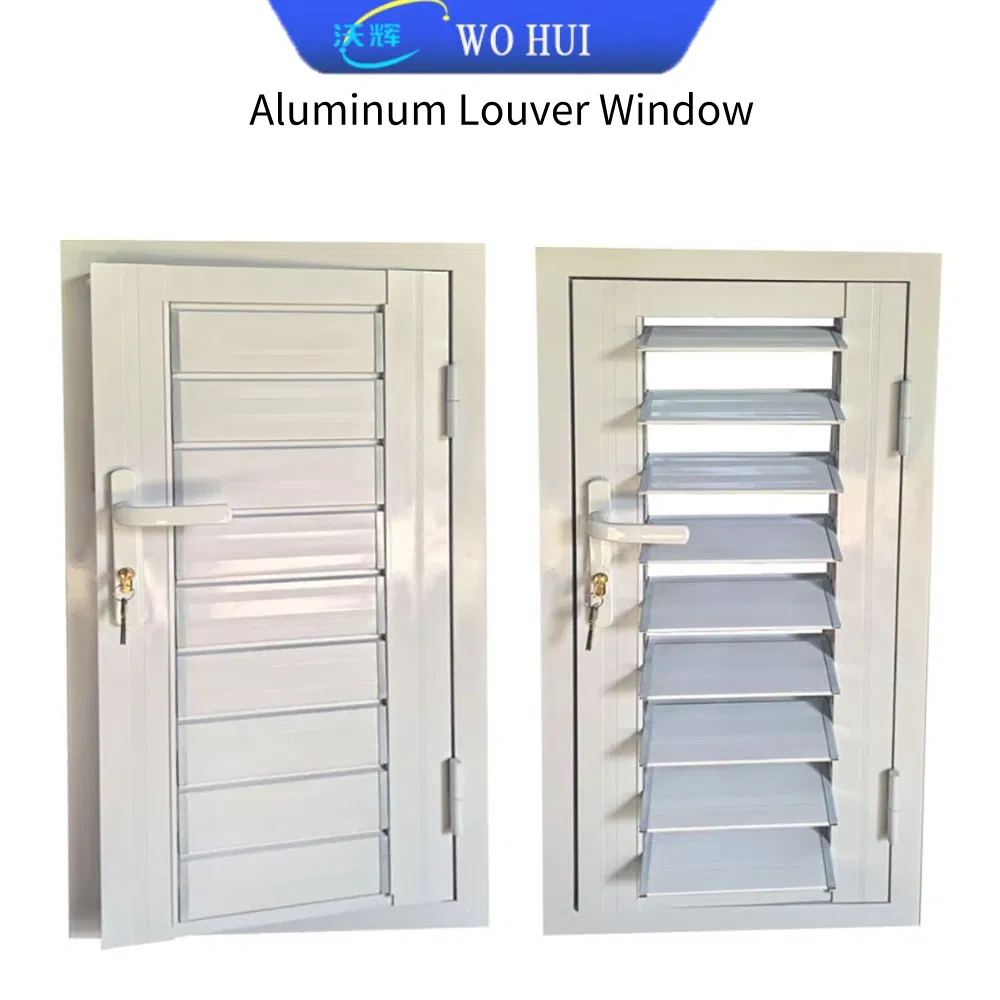 Heavy Duty Industrial Aluminum Louver Vent Window for Factory Machine Room Air Conditioning