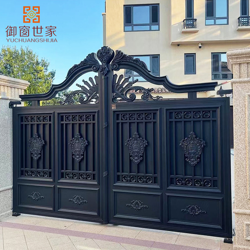 Cheap Price Low Maintenance Steel Fence Iron Aluminum Metal Door