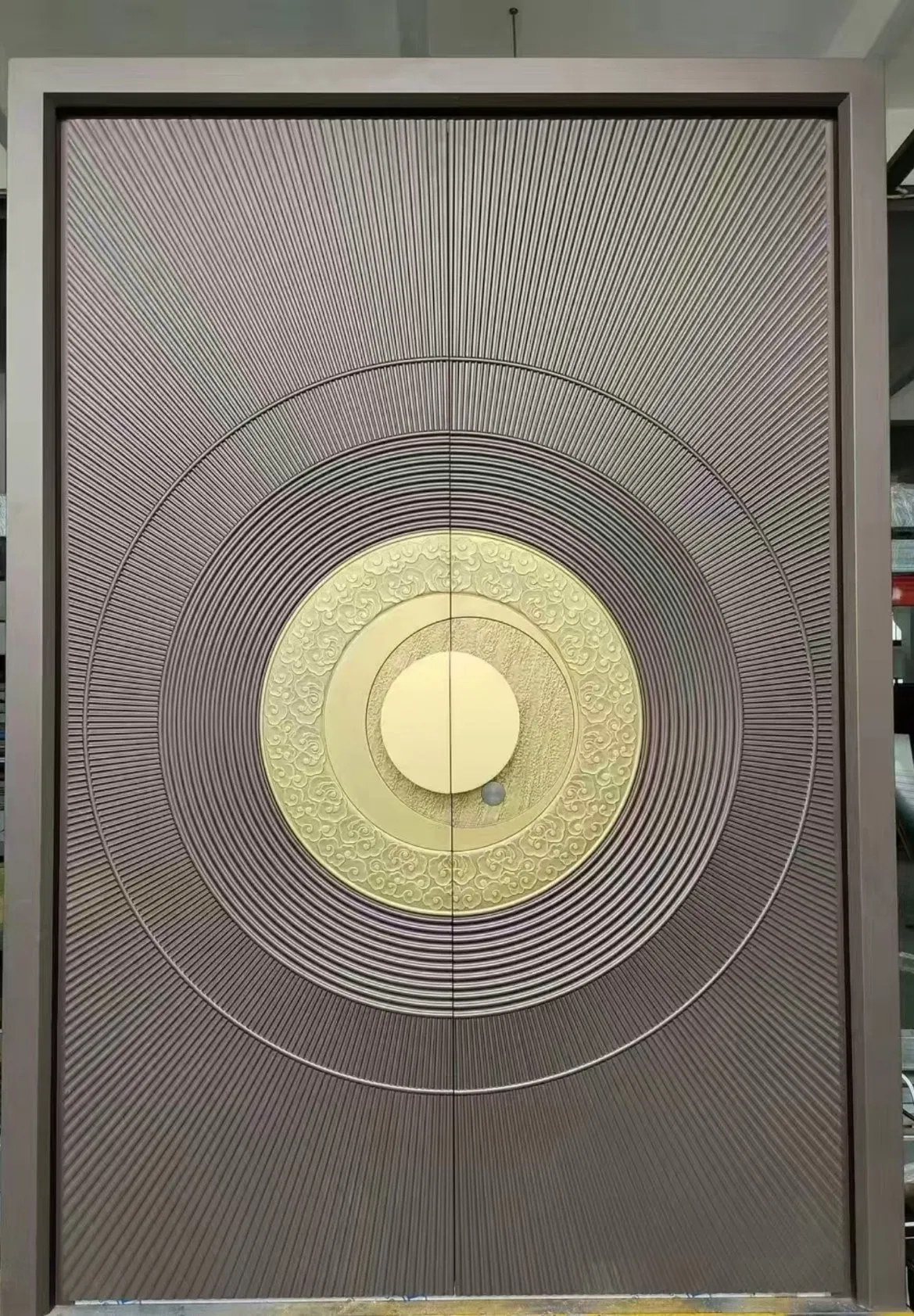 Stable Precision Carved Cast Aluminum Entry Door for All Outdoor Entrances