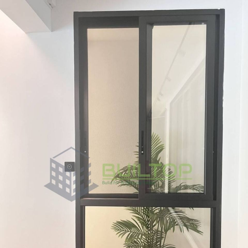 2025 Soundproof Small 2 Track Aluminium Sliding Window Aluminum Sliding Glass Window for House
