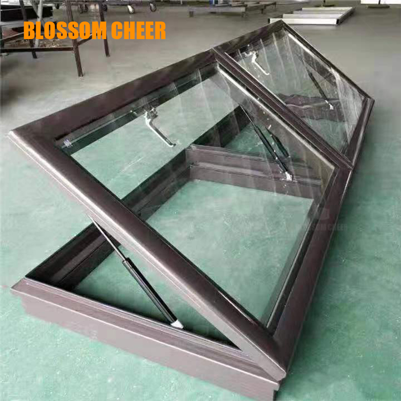 Durable Industrial Glass Windows with Aluminum Frame Design