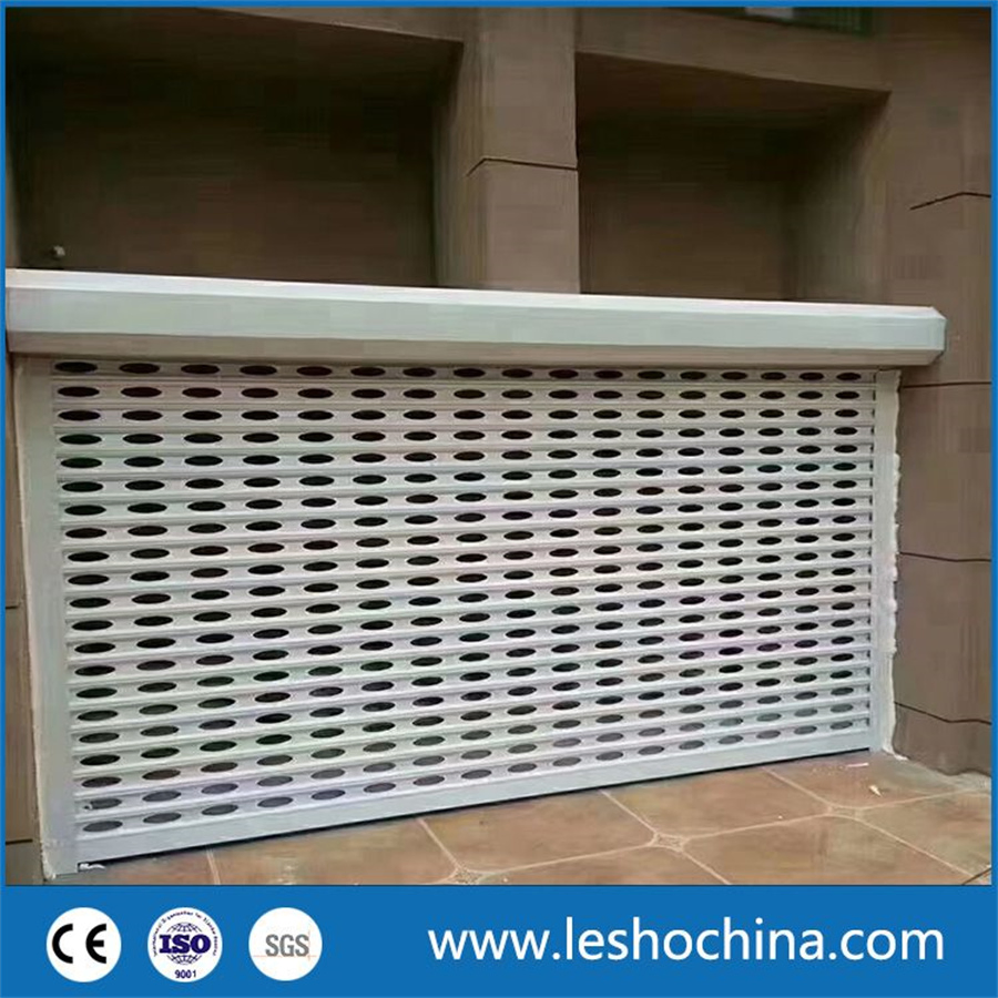 High Quality Aluminum Alloy Roller Shutter Industrial Automatic Rolling Electric Roll up Door Security Shutter Door for Garage Shop Warehouse Commercial Use