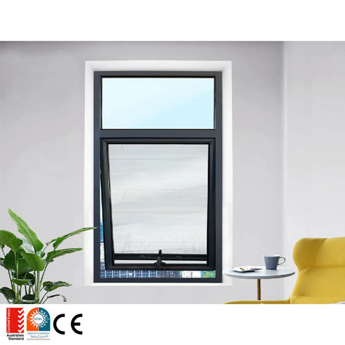 Aluminum Single or Double Awning Window for Residential