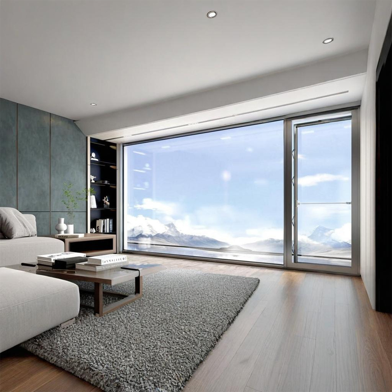 Luxury Modern Aluminum Electric Sliding Window Residential Villas Apartments and Commercial Use Window