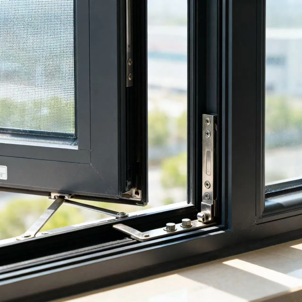 High-Performance Fire Rated Window: Aluminium Frame with Glass