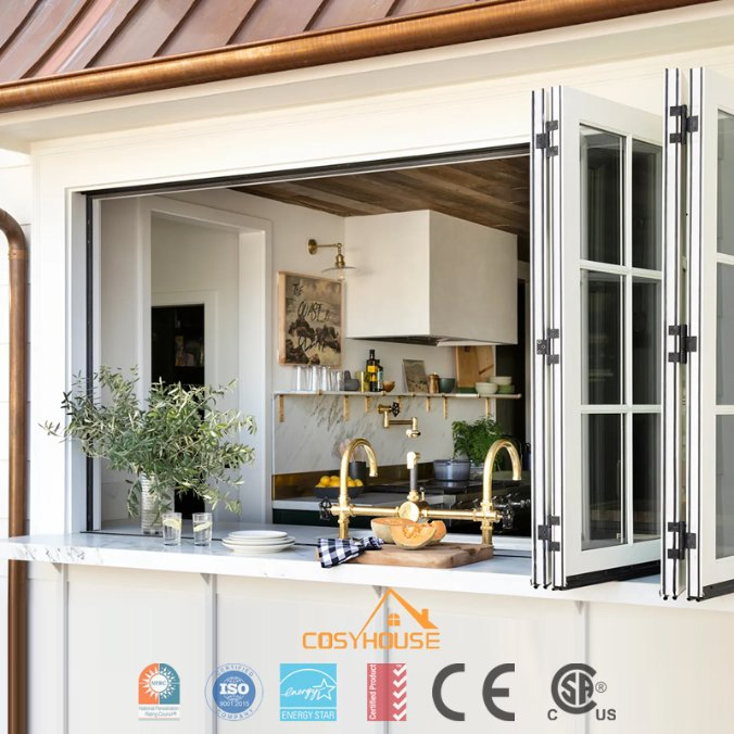 Industrial Style Black Frame Aluminum Casement Window