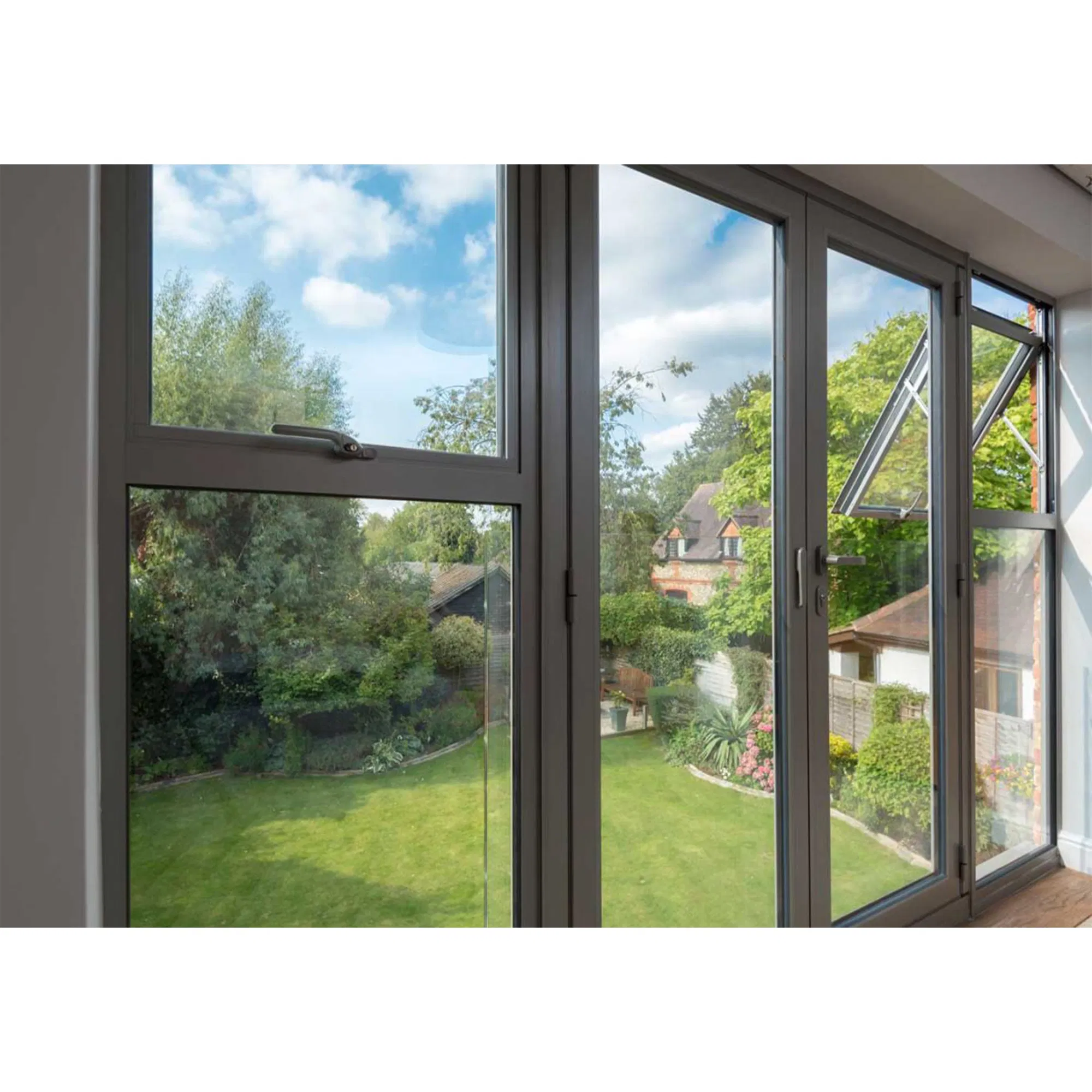 High-Performance Glass Aluminum Casement Window for Tropical Weather
