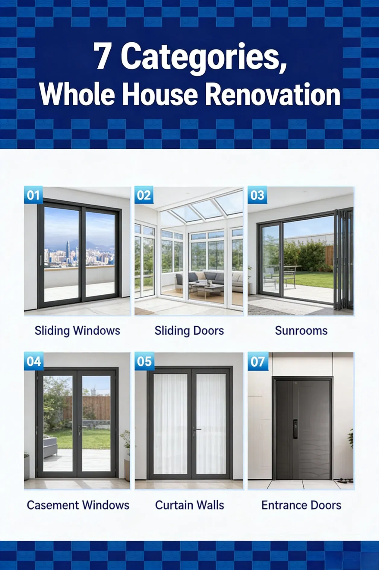 High Grade Factory Broken Bridge Aluminum Casement Windows Custom Large Glass &amp; Sound Insulation