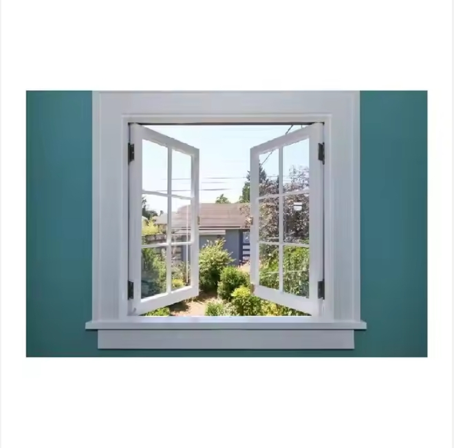Aluminum Swing Windows Modern Casement Windows Double Glazed Insulated Waterproof Glass