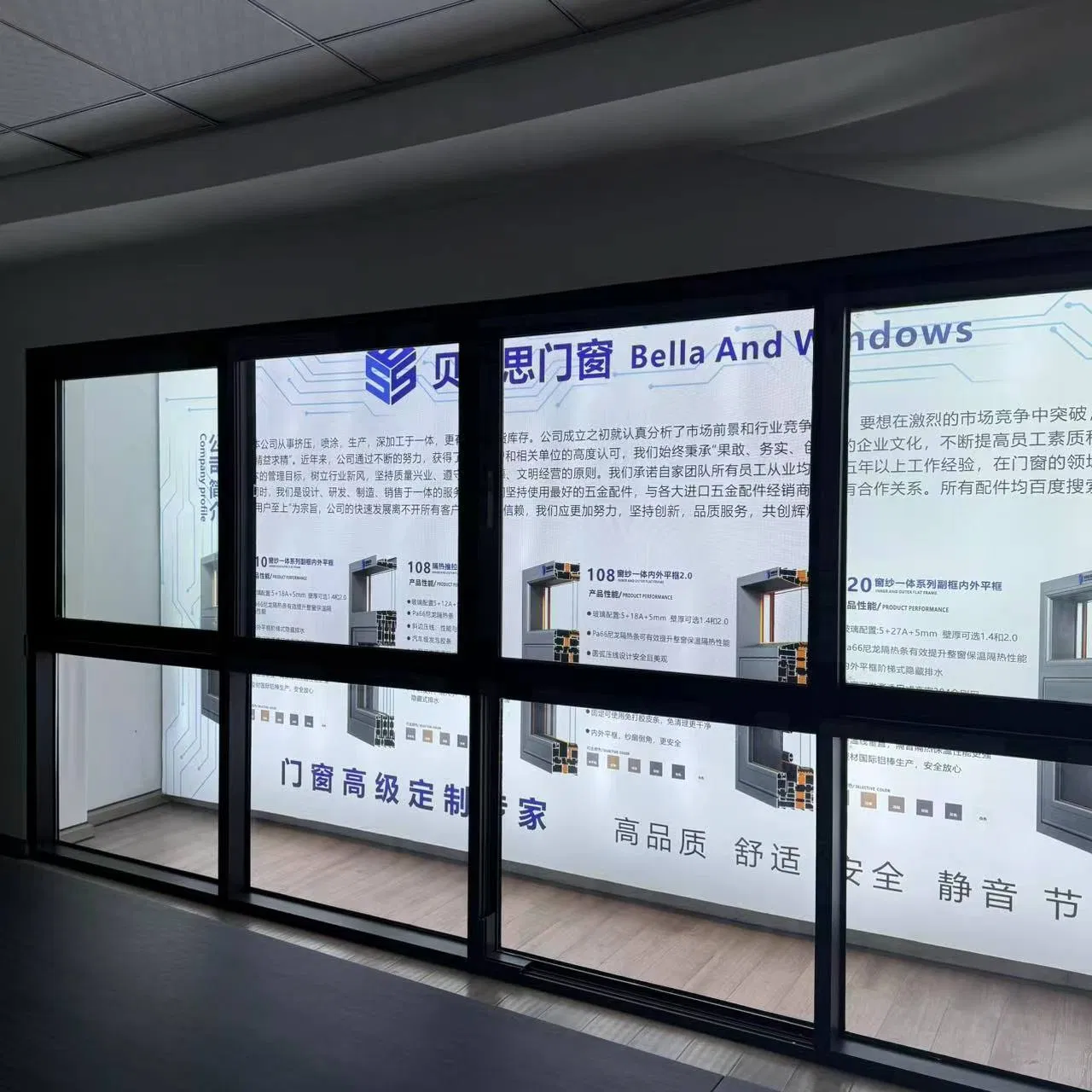 Aluminum Alloy Modern Custom Made Easy to Install Three Tracks Sliding Window with Screen