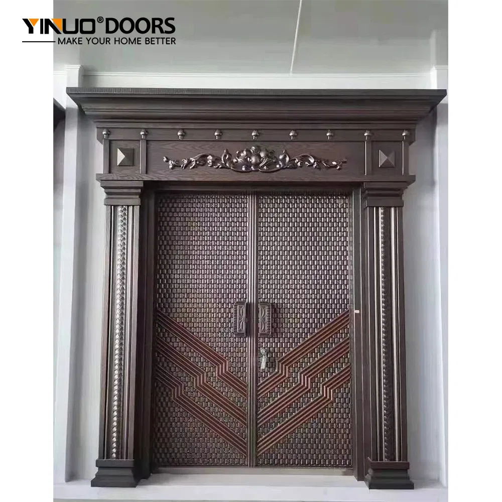 Low Maintenance Cast Aluminum Villa Door Weatherproof Seal for Tropical Climate Areas