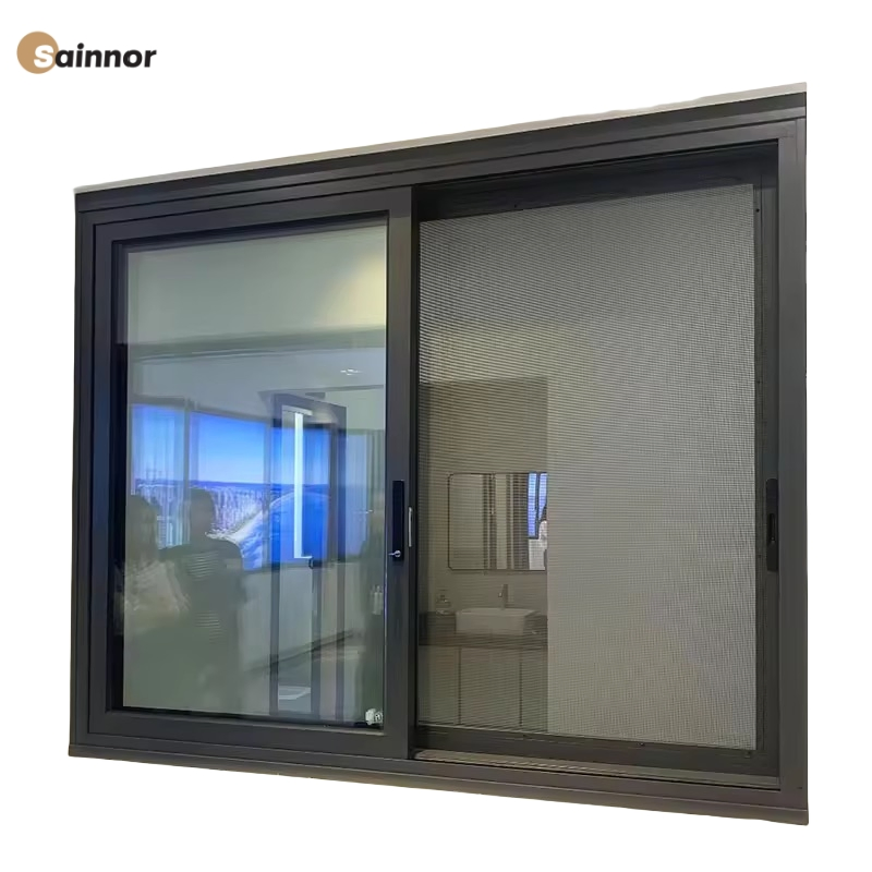 Soundproof Insulated Aluminum Window with Weather-Resistant Powder Coated Surface