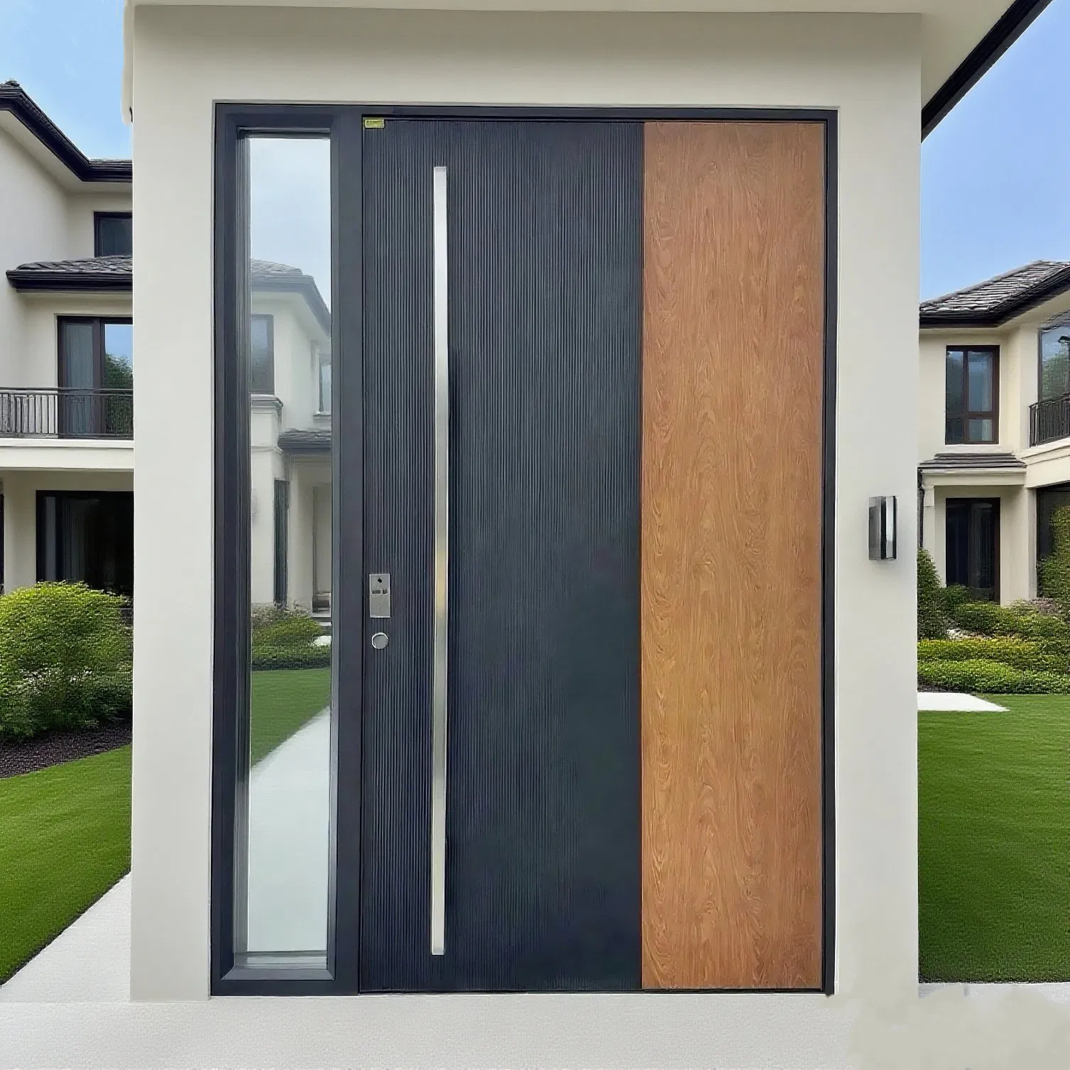 Luxury Custom Aluminum Pivot Door Metal Door for Villa