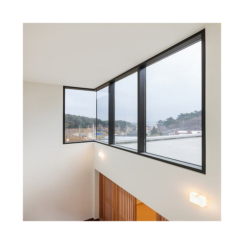 Aluminum Fixed Window with Net Glass Profile Doors Aluminum Fixed Window